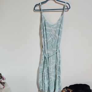 Torrid Light Blue Patterned Maxi Dress